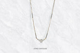 Starfall Crest Diamond Mangalsutra | Sona Sansaar